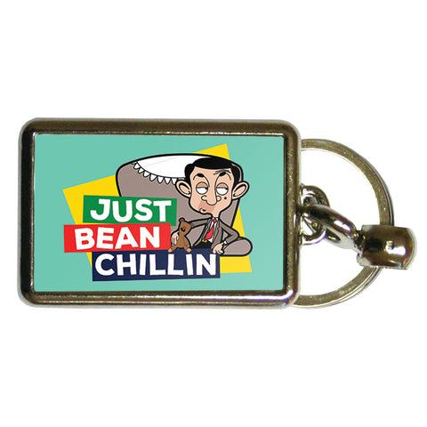 Just Bean Chillin Metal Keyring