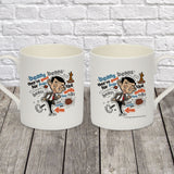 Bean beans, good for your heart Bone China Mug (Lifestyle)