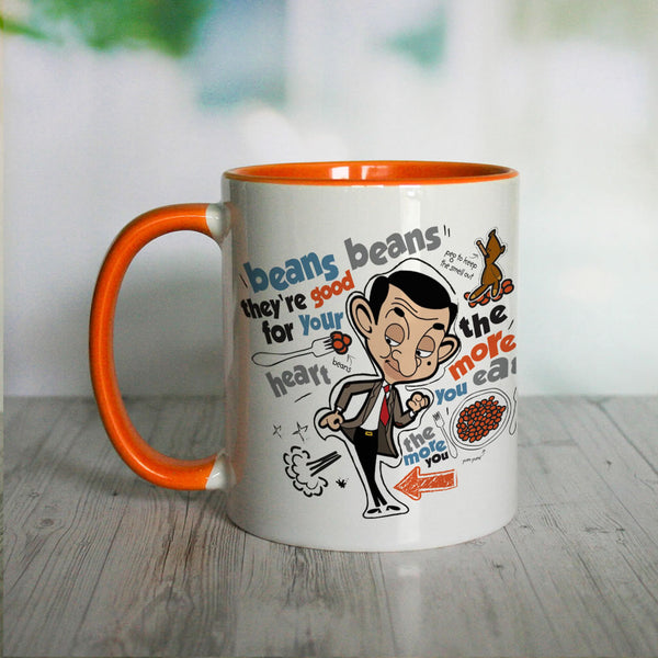 Bean beans, good for your heart Coloured Insert Mug Mr Bean Shop