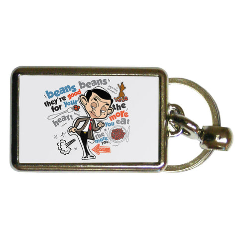 Bean beans, good for your heart Metal Keyring