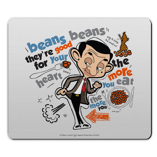 Bean beans, good for your heart Mouse mat Mr Bean Shop
