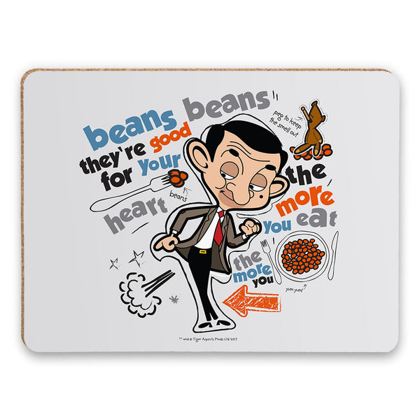 Bean beans, good for your heart Placemat Mr Bean Shop