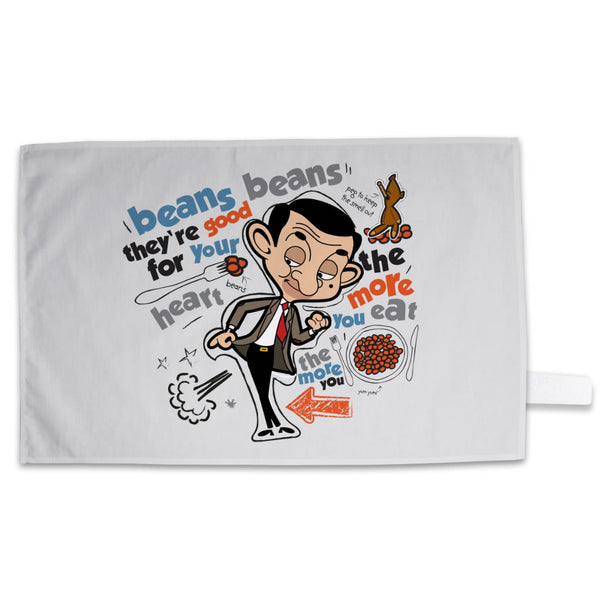 Bean beans, good for your heart Tea Towel Mr Bean Shop