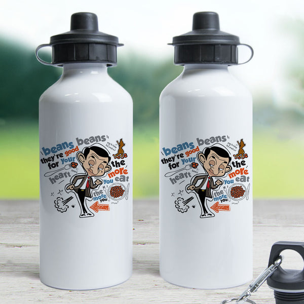 Bean beans, good for your heart Water Bottle Mr Bean Shop