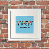 Baked Bean White Framed Print (Lifestyle)