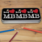Black I Heart Mr Bean Pencil tin (Lifestyle)