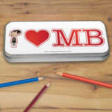 White I Heart Mr Bean Pencil tin (Lifestyle)