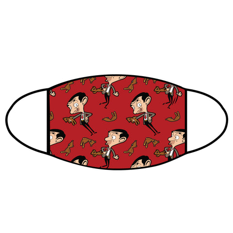 Mr Bean Face Mask - Red Animated