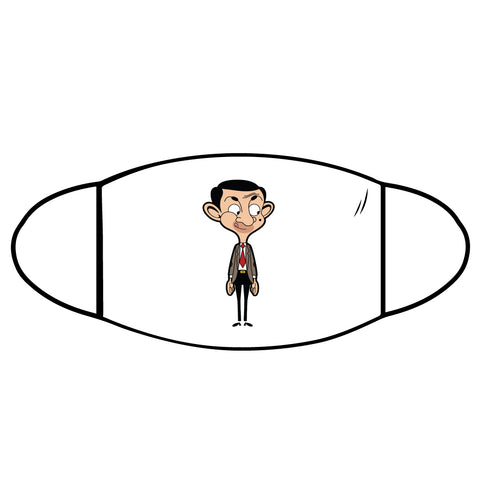 Mr Bean Face Mask - White 08