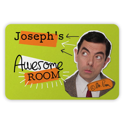 Personalised Awesome Bean Metal Sign