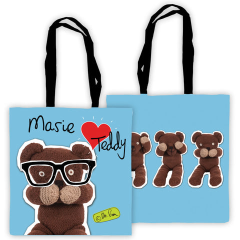 Heart Teddy Tote Bag