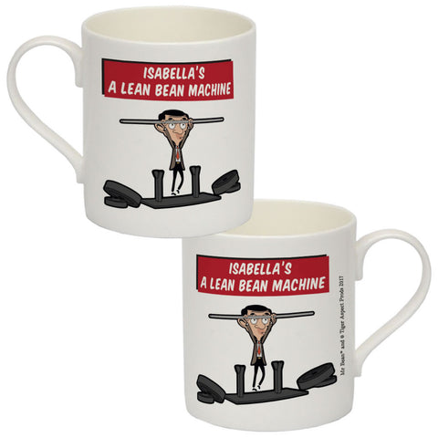 A Lean Bean Machine Bone China Mug