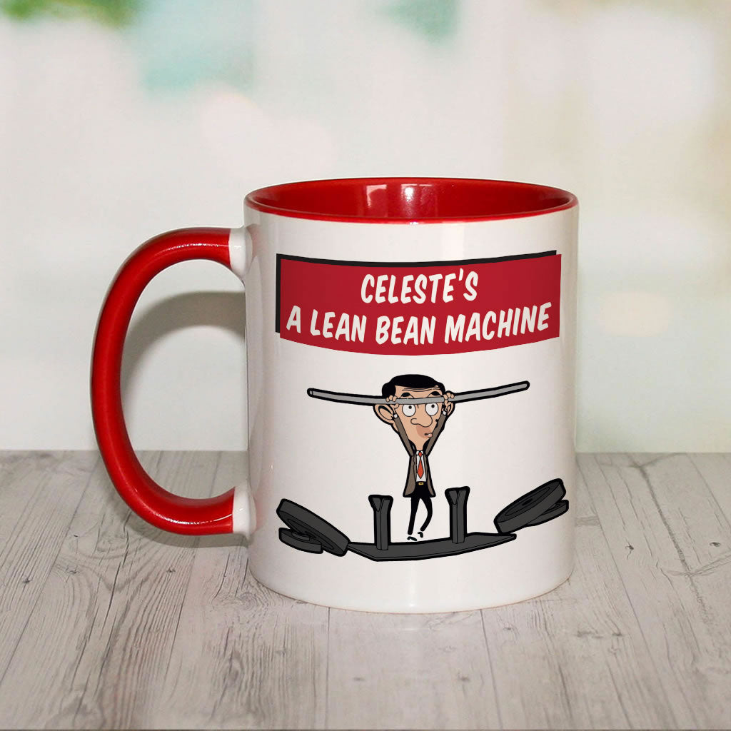A Lean Bean Machine Coloured insert mug (Lifestyle)