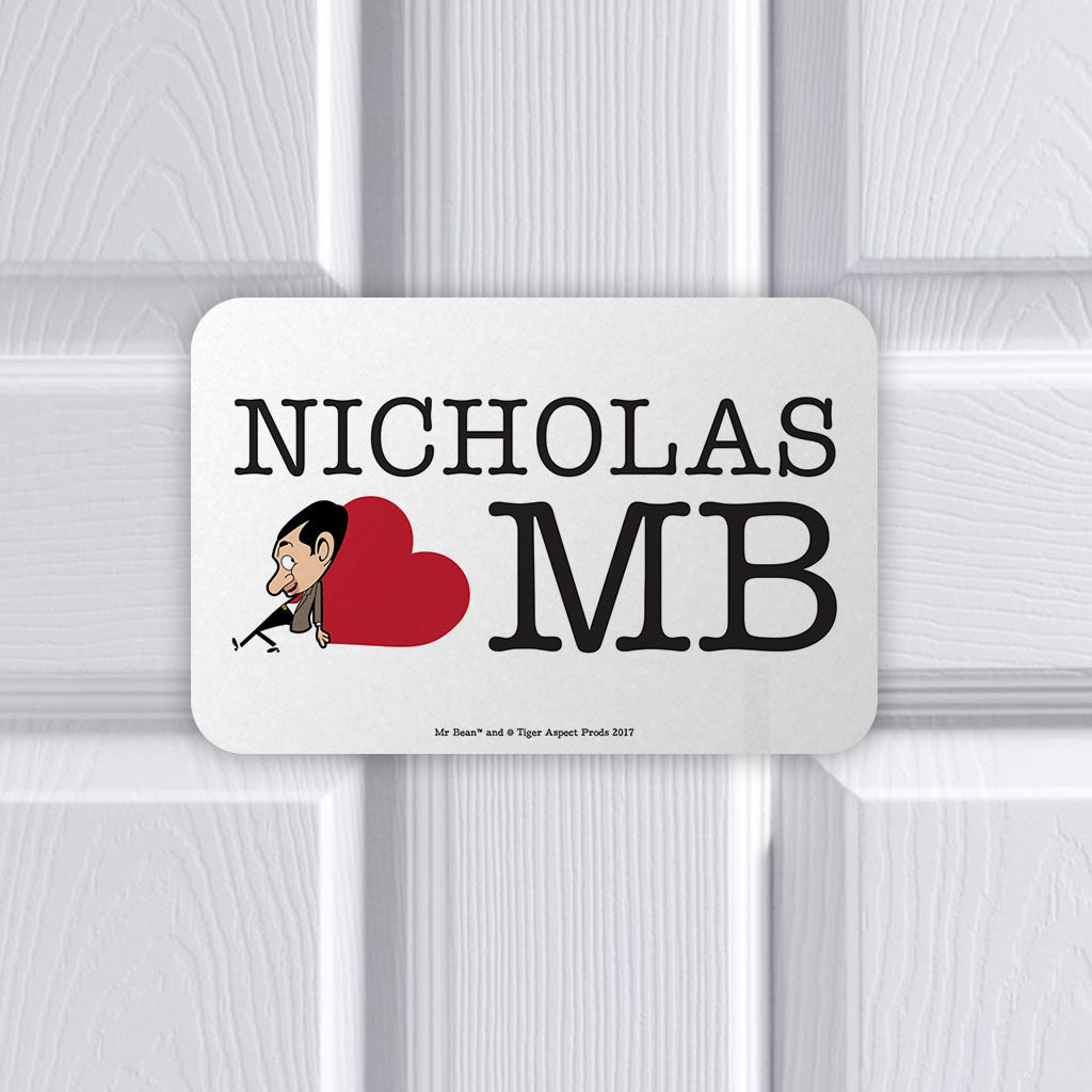 Heart Mr Bean 1 Metal sign (Lifestyle)