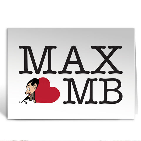 Heart Mr Bean 1 Greeting Card