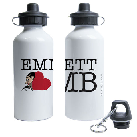 Heart Mr Bean 1 Water Bottle