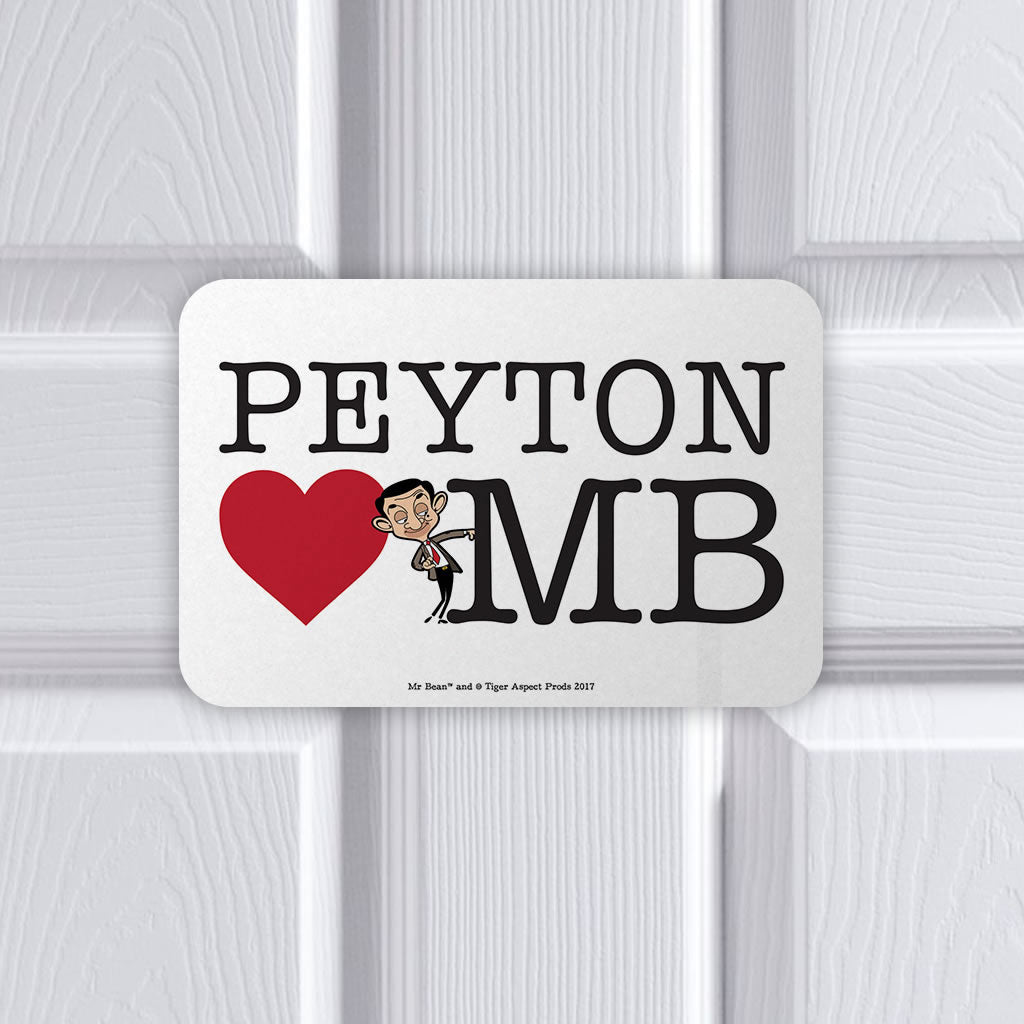 Heart Mr Bean 2 Metal sign (Lifestyle)