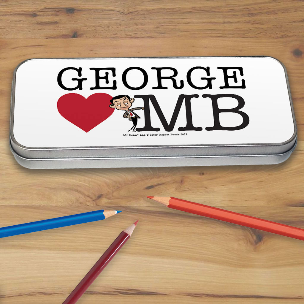 Heart Mr Bean 2 Pencil tin (Lifestyle)