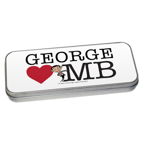 Heart Mr Bean 2 Pencil tin
