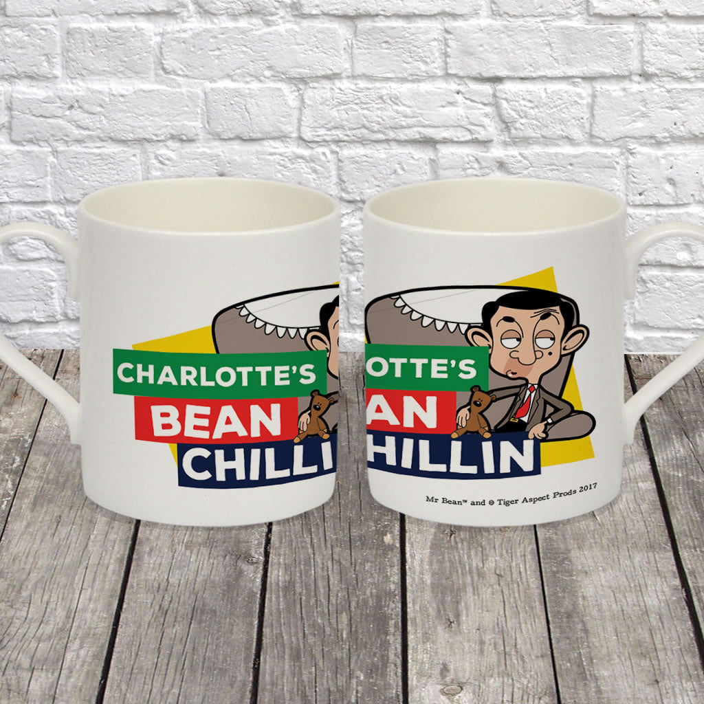 Bean Chillin Bone China Mug (Lifestyle)