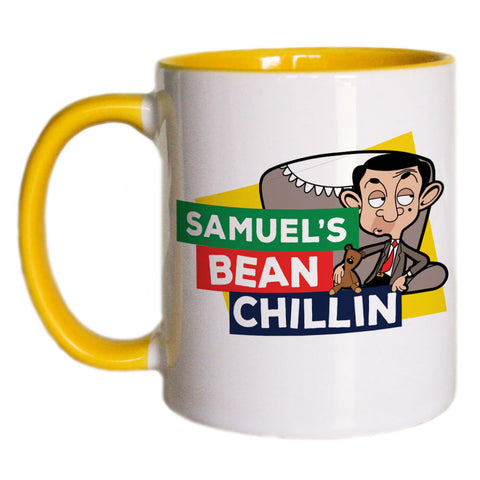 Bean Chillin Coloured Insert Mug