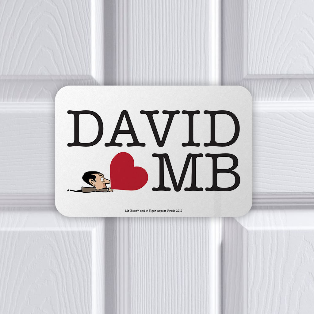Heart Mr Bean 3 Metal sign (Lifestyle)