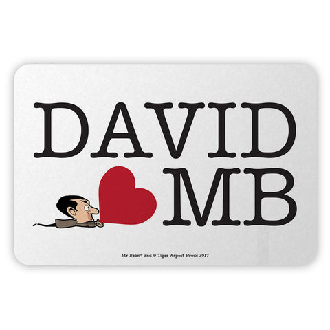 Heart Mr Bean 3 Metal Sign