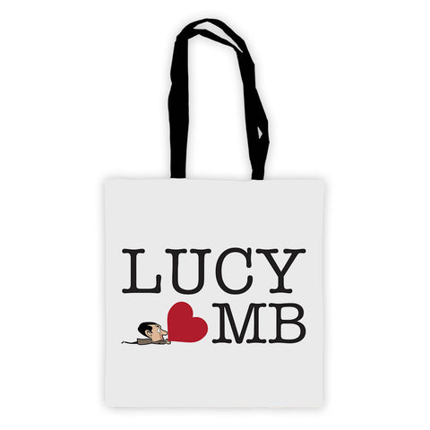 Heart Mr Bean 3 Tote Bag