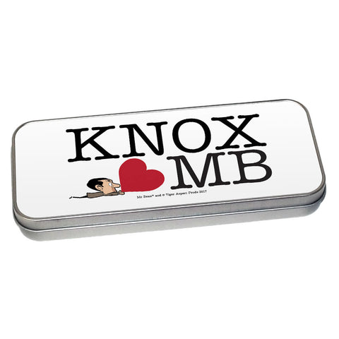 Heart Mr Bean 3 Pencil tin