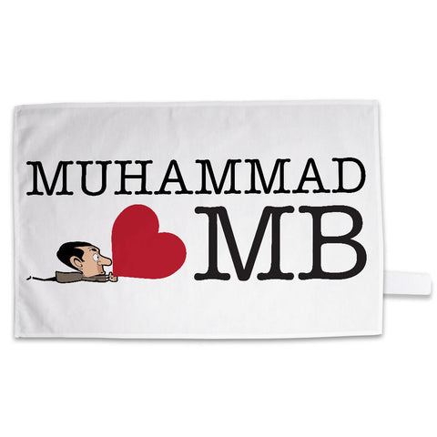 Heart Mr Bean 3 Tea Towel
