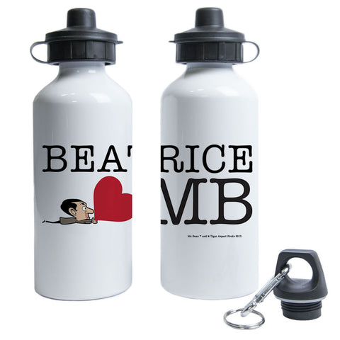 Heart Mr Bean 3 Water Bottle