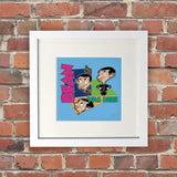 Bean Was Here White Framed Print (Lifestyle)