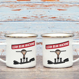 Lean Bean Machine Enamel Mug (Lifestyle)