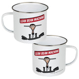 Lean Bean Machine Enamel Mug
