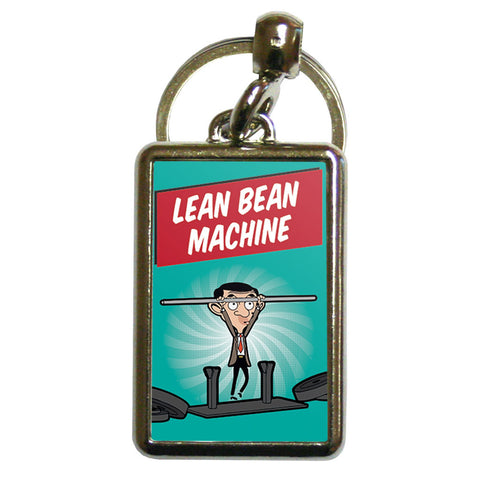 Lean Bean Machine Metal Keyring