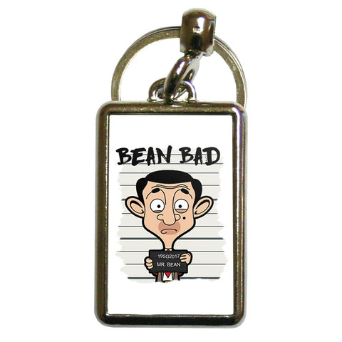 Bean Bad Metal Keyring