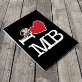 Black I Heart Mr Bean A5 Notepad (Lifestyle)