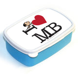 Black I Heart Mr Bean Lunchbox