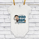 Poo Bum Bottom Baby Grow (Lifestyle)