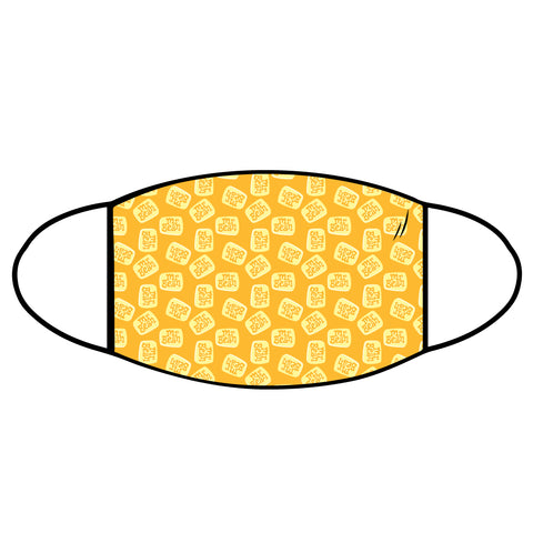 Mr Bean Face Mask - Yellow Logo