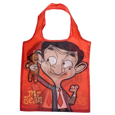 Foldable Reusable Shopping Bag - Mr. Bean and Teddy