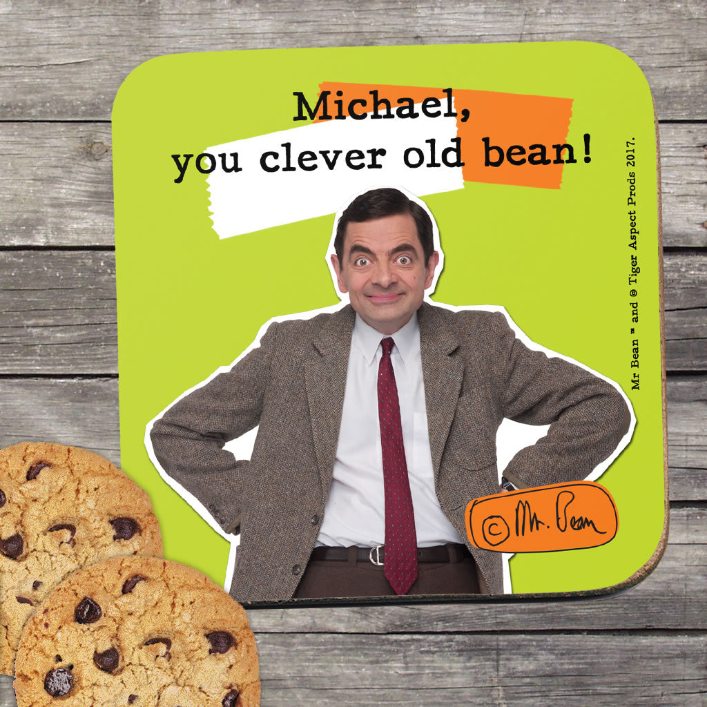 Old Bean Rider Personalised Clever Old Bean Coaster – Mr Bean Shop