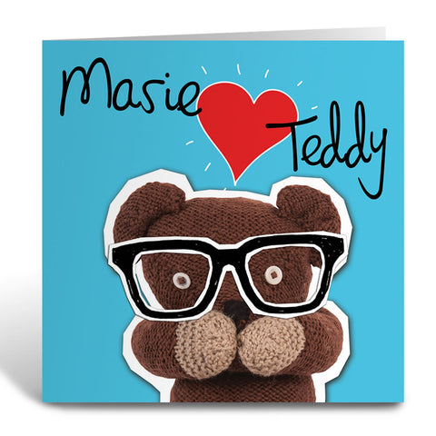 Heart Teddy Greeting Card