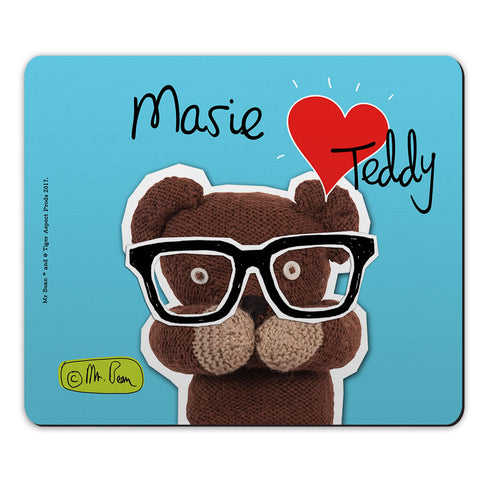 Heart Teddy Mouse mat