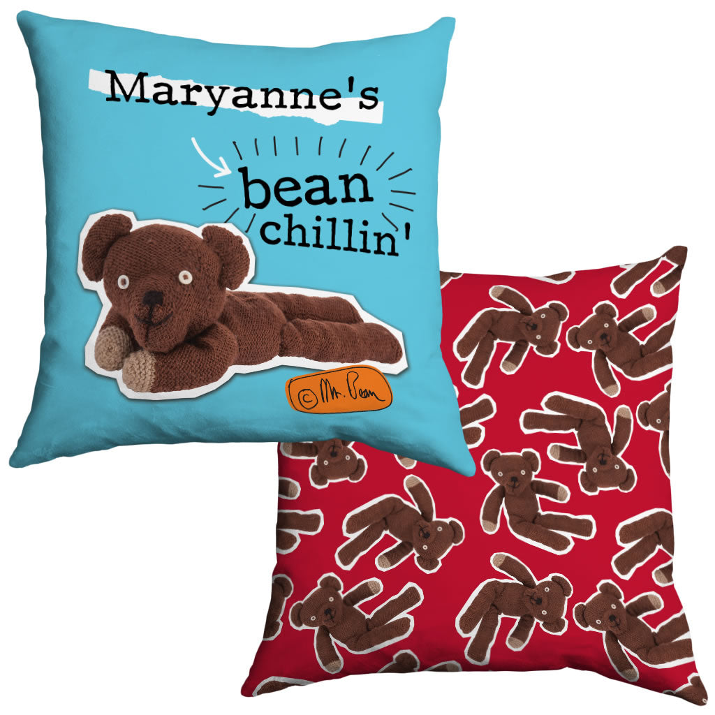 Personalised Bean Chillin' Cushion