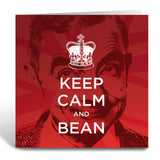 Keep Calm and Bean Greeting Card