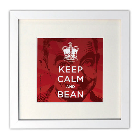 Keep Calm and Bean Mounted Art Print
