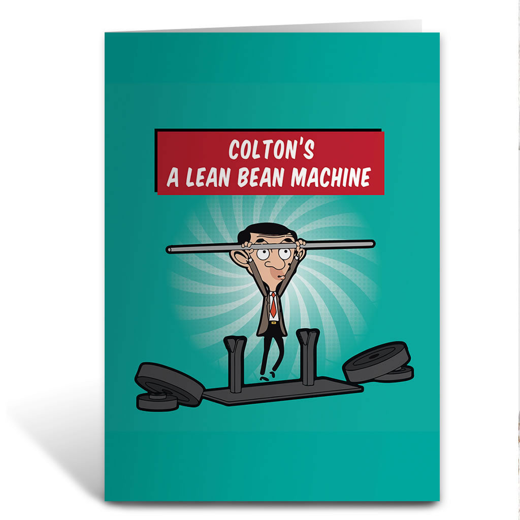 A Lean Bean Machine Greeting Card