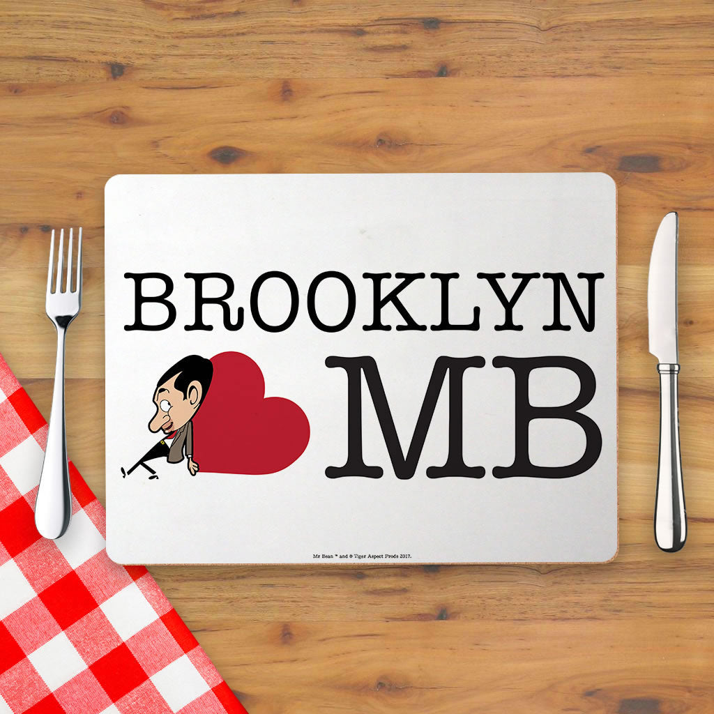 Heart Mr Bean 1 Placemat (Lifestyle)